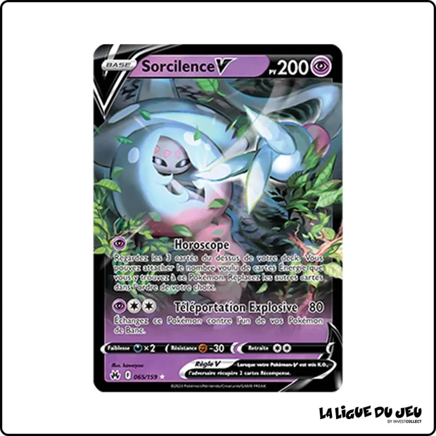 Ultra - Pokemon - Zénith Suprême - Sorcilence V 65/159