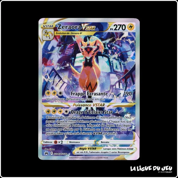 Ultra - Pokemon - Zénith Suprême - Zeraora VSTAR GG43/GG70