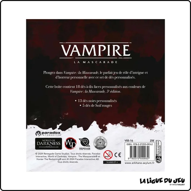 Vampire - La Mascarade - Set de Dés